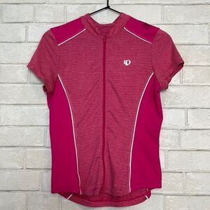Pearl Izumi Pink Cycling Full Zip Short Sleeve S
